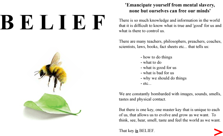 BELIEF: Free Your Mind and Control Your Life